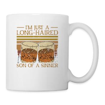 I'm Just a Long-Haired Son of a Sinner Beer Lover - Coffee/Tea Mug - white - Right