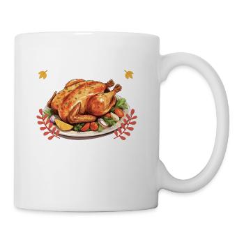 A Time To Unbutton The Pants Turkey Thanksgiving - Coffee/Tea Mug - white - Right