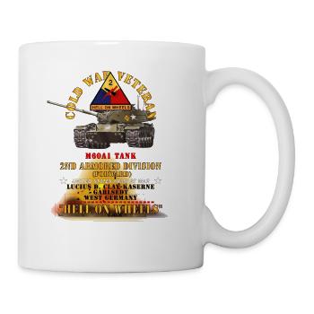 Army Cold War Vet 2nd Armored Division Garlstedt G - Coffee/Tea Mug - white - Right