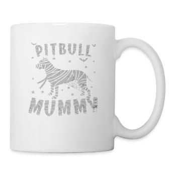 Pitbull Mummy Halloween - Coffee/Tea Mug - white - Right