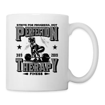 Strive for progress, not perfection. - Coffee/Tea Mug - white - Right