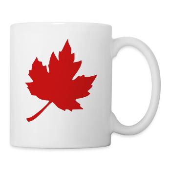 maple leaf - Coffee/Tea Mug - white - Right