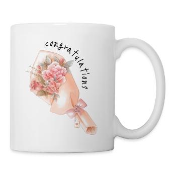 Congrats designed for you love gift for every one - Coffee/Tea Mug - white - Right
