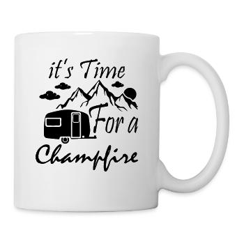 It's Time For A Campfire - Coffee/Tea Mug - white - Right