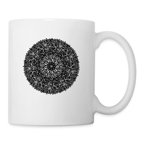 Organic Macrocosm Mandala - Black Ink - Coffee/Tea Mug