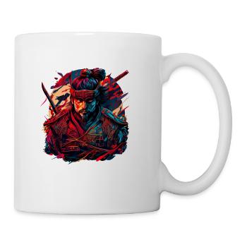 Samurai Warrior Japan - Coffee/Tea Mug - white - Right
