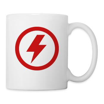 Lightning bolt - Coffee/Tea Mug - white - Right