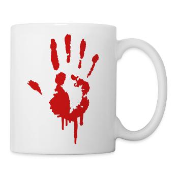 A handprint Graffiti - Coffee/Tea Mug - white - Right
