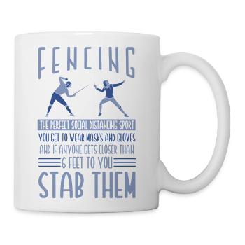 Fencing - Coffee/Tea Mug - white - Right