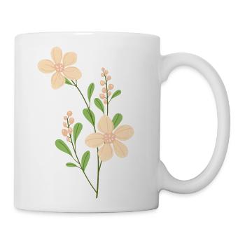 Organic flower - Coffee/Tea Mug - white - Right