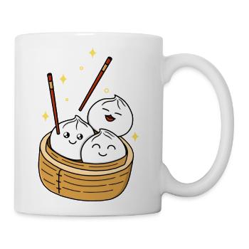 Happy Dumpling Food Foodie - Coffee/Tea Mug - white - Right