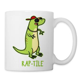 Rap Tile Animal - Coffee/Tea Mug - white - Right
