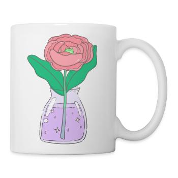 Rose With A Surprise - Coffee/Tea Mug - white - Right