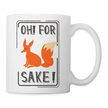 Oh No Sake Fox - Coffee/Tea Mug - white - Right