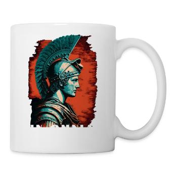 Latin Quote Roman Soldier - Coffee/Tea Mug - white - Right