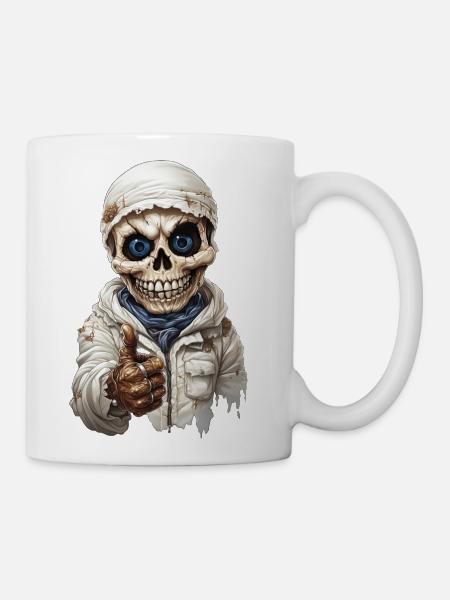 Skull Design - Coffee/Tea Mug - white