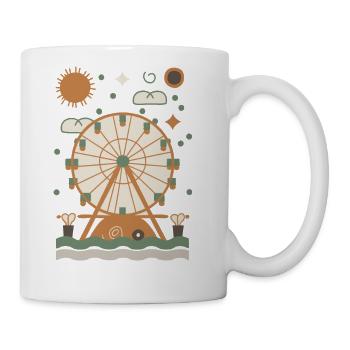 Ferris Wheel Carnival Fun Design - Coffee/Tea Mug - white - Right