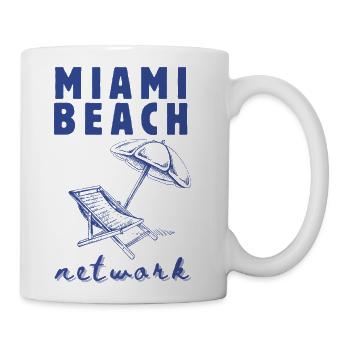 Miami Beach Network - Coffee/Tea Mug - white - Right