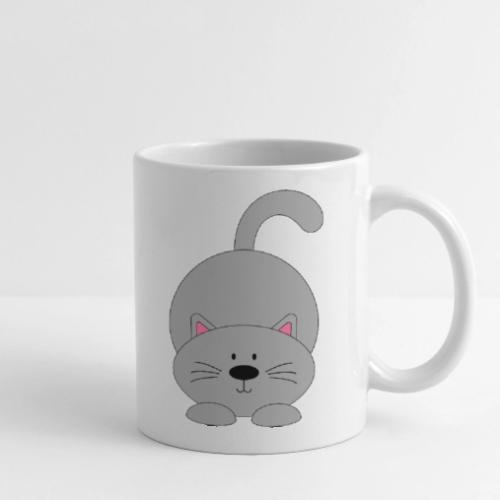Lovely Grey Kitty - Soft Cozy Newborn Gift - Coffee/Tea Mug