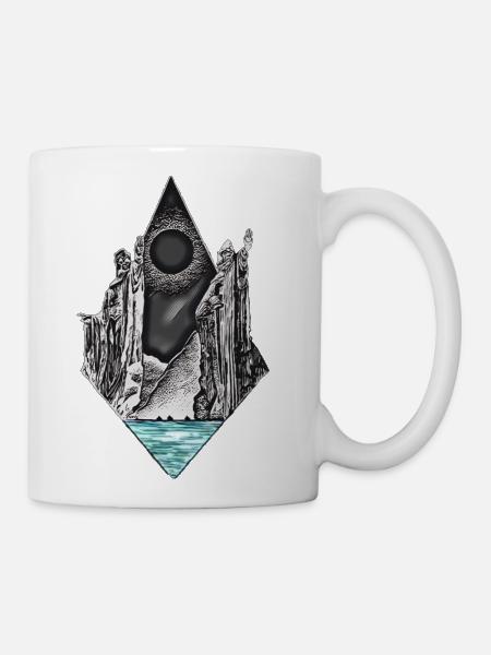 Diamond Eclipse Gate - Coffee/Tea Mug - white