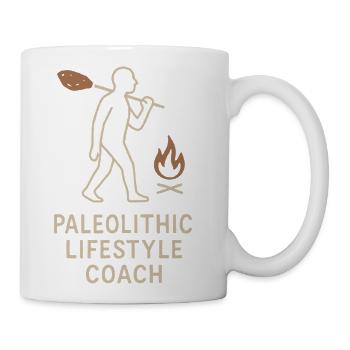 Prehistoric Homo Habilis Stone Tools - Coffee/Tea Mug - white - Right