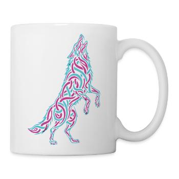 Howling Wolf Calligraffiti - Coffee/Tea Mug - white - Right