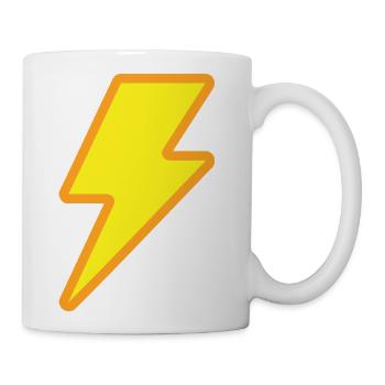 Lightning Bolt - Coffee/Tea Mug - white - Right