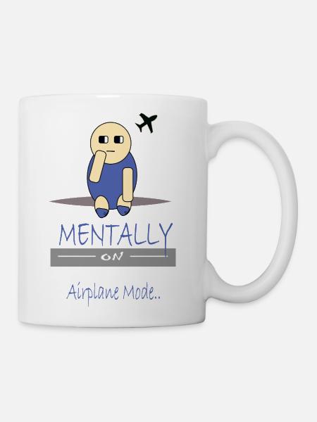 Cute Relatable Chimy Mood Travel & Chill - Coffee/Tea Mug - white