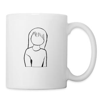 Anime manga girl cartoon - Coffee/Tea Mug - white - Right