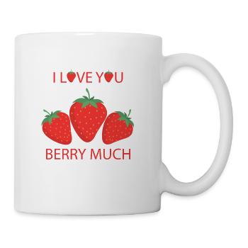 Strawberry Shirts Sweatshirts Tote Bags Mugs etc - Coffee/Tea Mug - white - Right