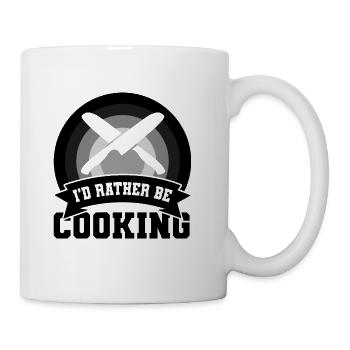 Funny Cooking Quote - Coffee/Tea Mug - white - Right