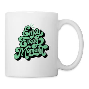 Enjoy Every Moment collection - Coffee/Tea Mug - white - Right