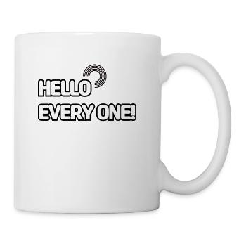 HELLO EVERY ONE 001 - Coffee/Tea Mug - white - Right
