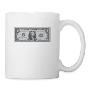 Dollar bill - Coffee/Tea Mug - white - Right