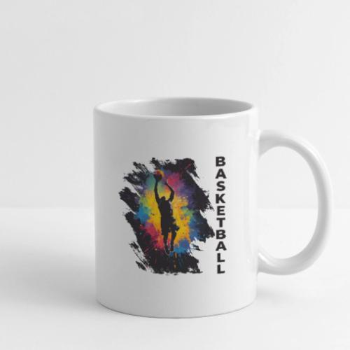 High Energy Basketball Paint Splatter Art - Coffee/Tea Mug