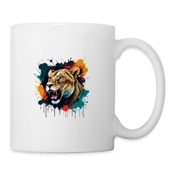 Wild Kingdom! - Lioness - Coffee/Tea Mug - white - Right