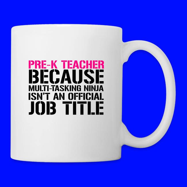 Pre-K Ninja Teacher Funny Teacher T-Shirts
