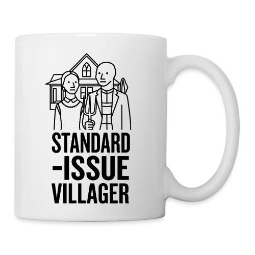 Standard-Issue Villagers (Black on Light) - Coffee/Tea Mug