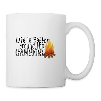 Campfire Saying - Coffee/Tea Mug - white - Right