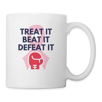 Stronger Than Cancer Beat The Cancer - Coffee/Tea Mug - white - Right