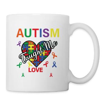 Autism Awareness Strong Cricut Shirt - Coffee/Tea Mug - white - Right