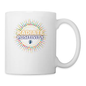 Radiate Positivity! - Coffee/Tea Mug - white - Right