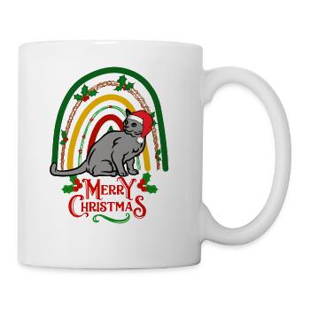 Russian Blue Cat Christmas - Coffee/Tea Mug - white - Right