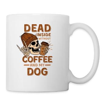 Coffee Dog lover - Coffee/Tea Mug - white - Right