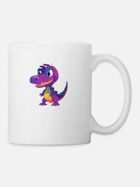 Humble Kronosaurus: Humble and Modest Dinosaur - Coffee/Tea Mug - white
