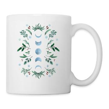 Moonlight Garden Festive Green - Coffee/Tea Mug - white - Right