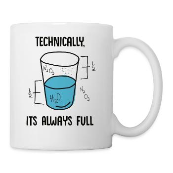 Science is Optimistic - Coffee/Tea Mug - white - Right