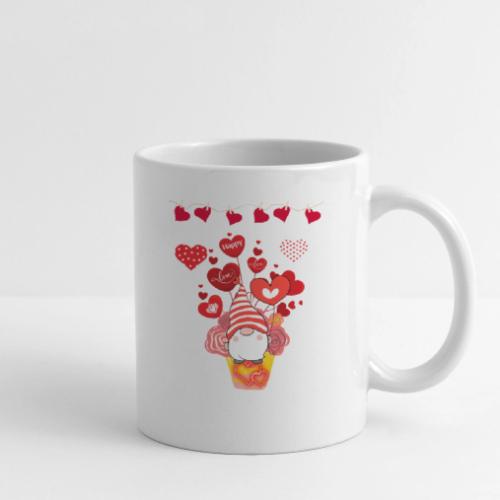 Design wrapped in love hearts, vibrating in love. - Coffee/Tea Mug