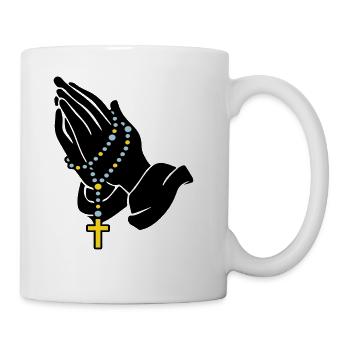 prayer beads - Coffee/Tea Mug - white - Right