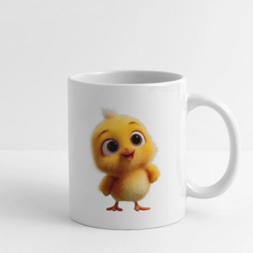 Cute Cartoon Yellow Chick with Big Sparkling Eyes - Coffee/Tea Mug